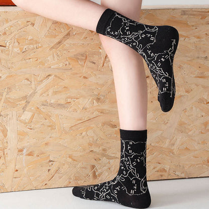 Line Cat Quarter Socken (5 Paar) - image 3