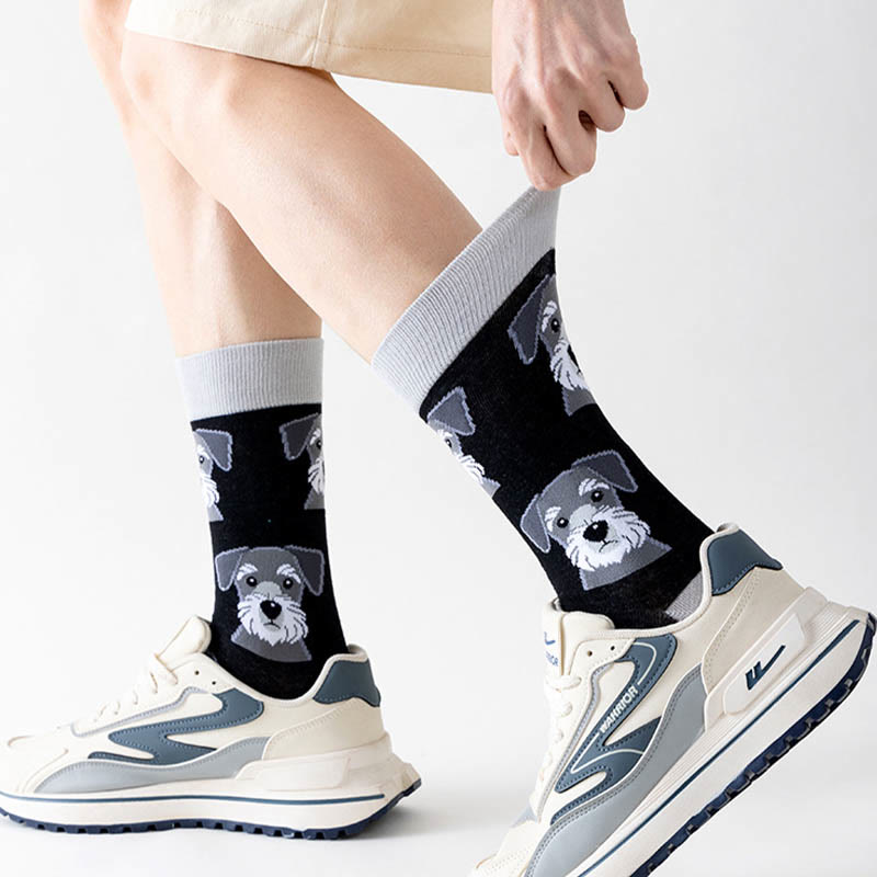 Panda-Hundekatzen-Viertel-Socken (5 Paar) - image 5