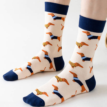 Panda-Hundekatzen-Viertel-Socken (5 Paar) - image 3