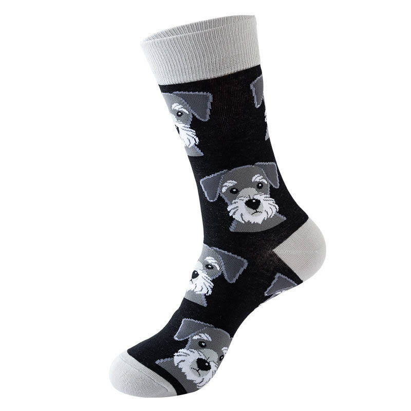 Panda-Hundekatzen-Viertel-Socken (5 Paar) - Grau - EU36-40 (US3-7) - image 7