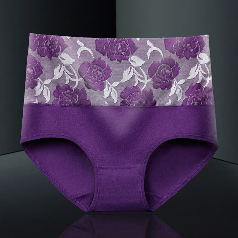 Exquisite bedruckte Höschen (4er-Pack) - Lila - 5XL - image 5