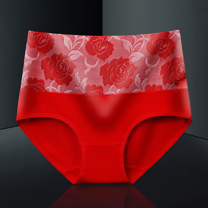 Exquisite bedruckte Höschen (4er-Pack) - Rot - 5XL - image 11