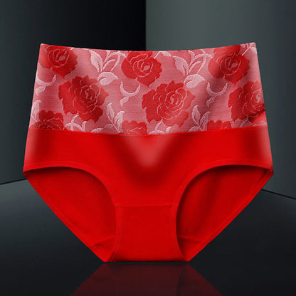 Exquisite bedruckte Höschen (4er-Pack) - Rot - 5XL - image 11