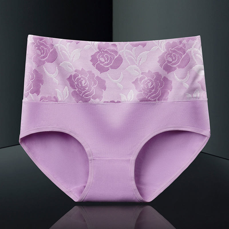 Exquisite bedruckte Höschen (4er-Pack) - Hellviolett - 5XL - image 6