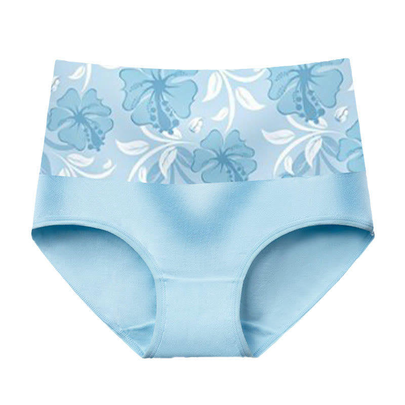 Slip mit reinfarbigen Blumenmustern (3er-Pack) - Blau - 5XL - image 7