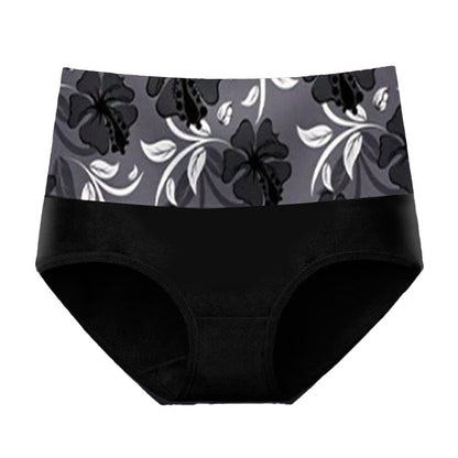 Slip mit reinfarbigen Blumenmustern (3er-Pack) - Schwarz - 5XL - image 6