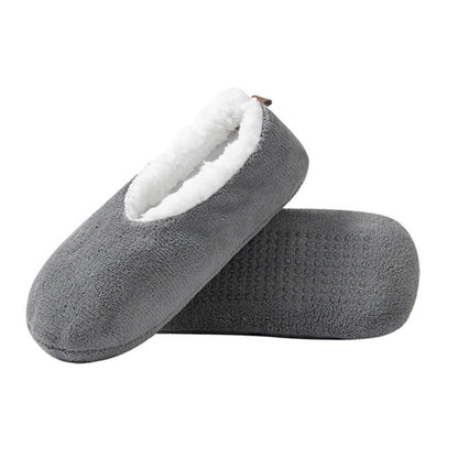 Rutschfeste Hausschuhsocken in Übergröße, einfarbig (3 Paar) - Grau - EU38-40 (US5-7) - image 5