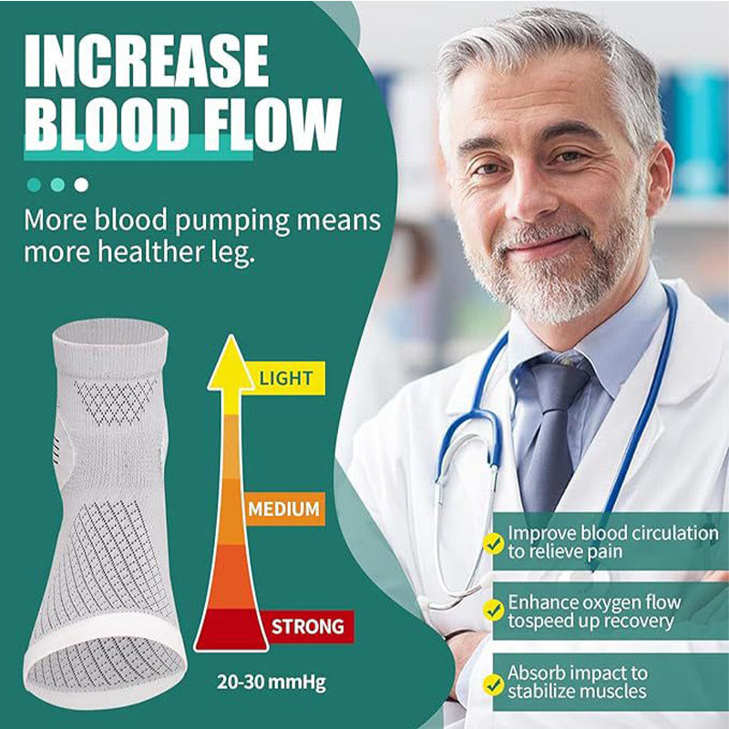 Schweißableitende Knöchelstützen mit offener Zehenpartie (2 Paar)