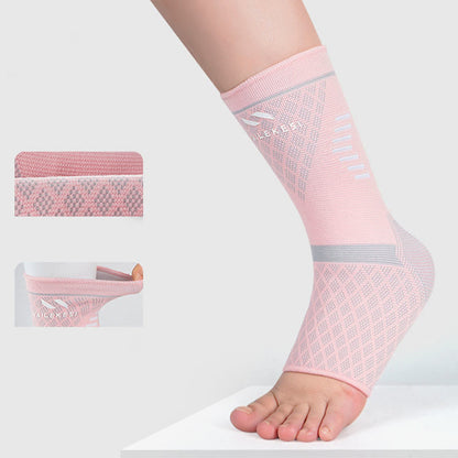 Atmungsaktive Knöchelbandagen für den Sport in Übergröße (2 Paar) - Rosa - EU41-43 (US7,5-9) - image 8