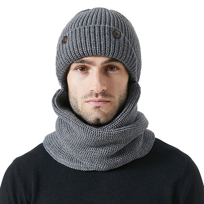Ohrenschutz Beanie Schal 2 in 1 Set - Grau - Einheitsgröße - image 5