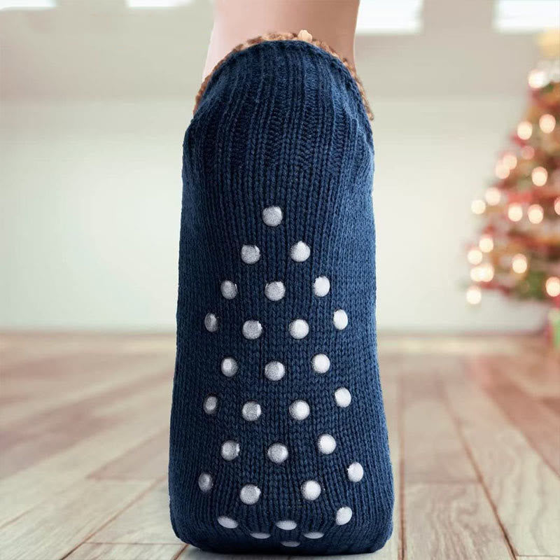 Verdickte gestrickte Hausschuhsocken in Übergröße - image 8