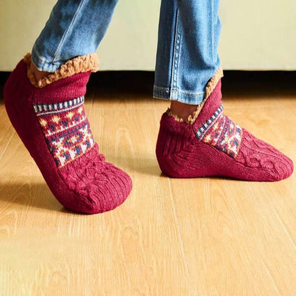 Verdickte gestrickte Hausschuhsocken in Übergröße - image 2
