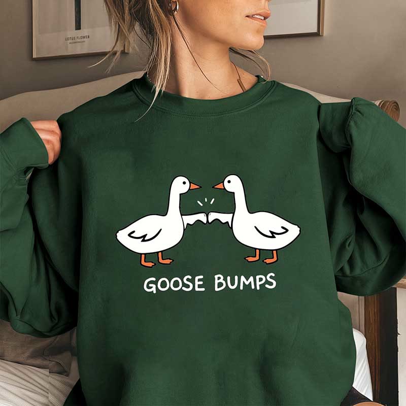 Gänsehaut-Sweatshirt in Übergröße - Dunkelgrün - 3XL - image 4