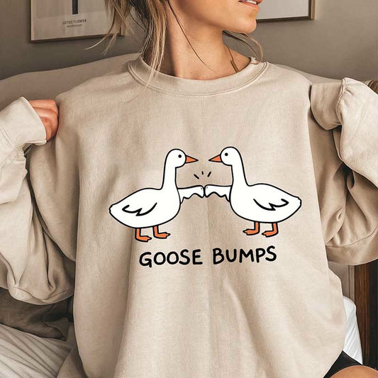 Gänsehaut-Sweatshirt in Übergröße - Khaki - 3XL - image 1