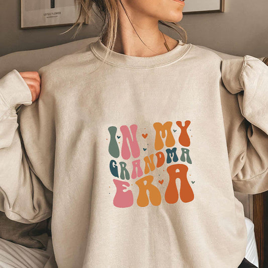 Sweatshirt mit lustigem Copy-Motiv in Übergröße