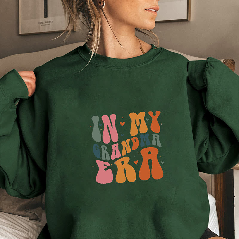 Sweatshirt mit lustigem Copy-Motiv in Übergröße - Dunkelgrün - 3XL - image 4
