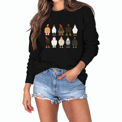 Sweatshirt mit Küken-Print in Übergröße - image 15