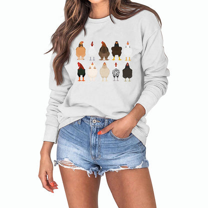 Sweatshirt mit Küken-Print in Übergröße - image 24