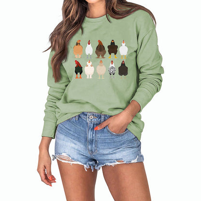 Sweatshirt mit Küken-Print in Übergröße - image 26