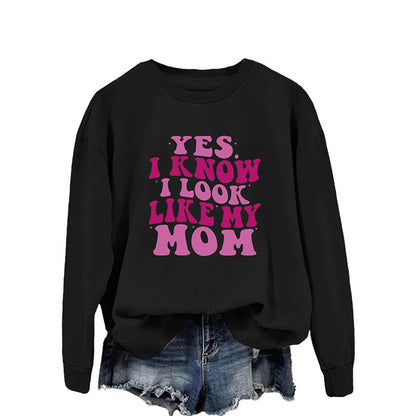 Lila Sweatshirt mit Buchstaben in Übergröße