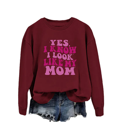 Lila Sweatshirt mit Buchstaben in Übergröße - Wein - 2XL - image 7