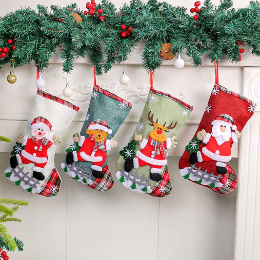 Große Weihnachtssocken in Übergröße (4 Paar) - image 1