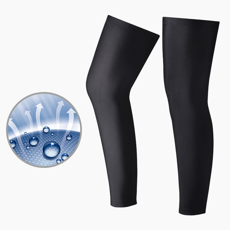 Sonnenschutz-Kompressionsstrümpfe mit Oberschenkelhöhe (2 Paar) - Schwarz - XL - image 4