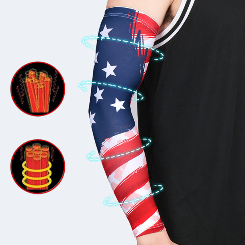 Kompressionsarmlinge mit amerikanischer Flagge
