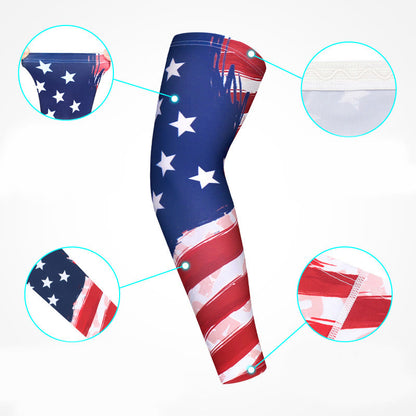 Kompressionsarmlinge mit amerikanischer Flagge