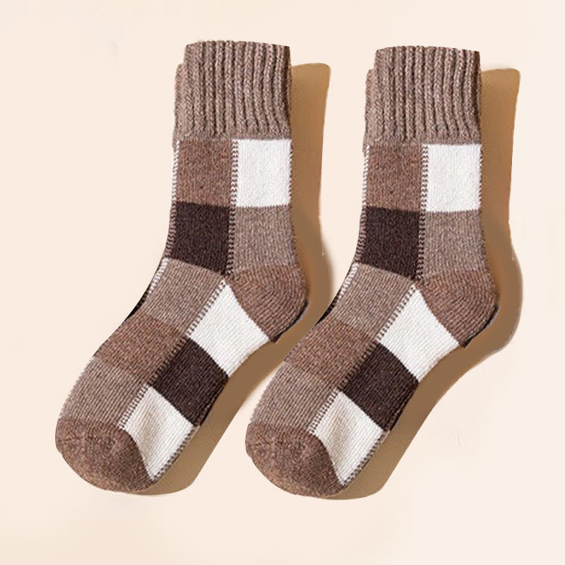 Extra dicke Fleece-Viertelsocken (5 Paar) - Khaki - EU40-45 (US7-11) - image 3