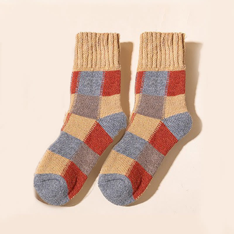 Extra dicke Fleece-Viertel-Socken in Übergröße (5 Paar) - Gelb - EU40-45 (US7-11) - image 5