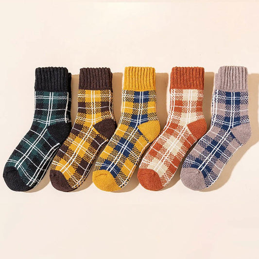 Viertelsocken mit Farbblock-Muster in Übergröße (5 Paar)