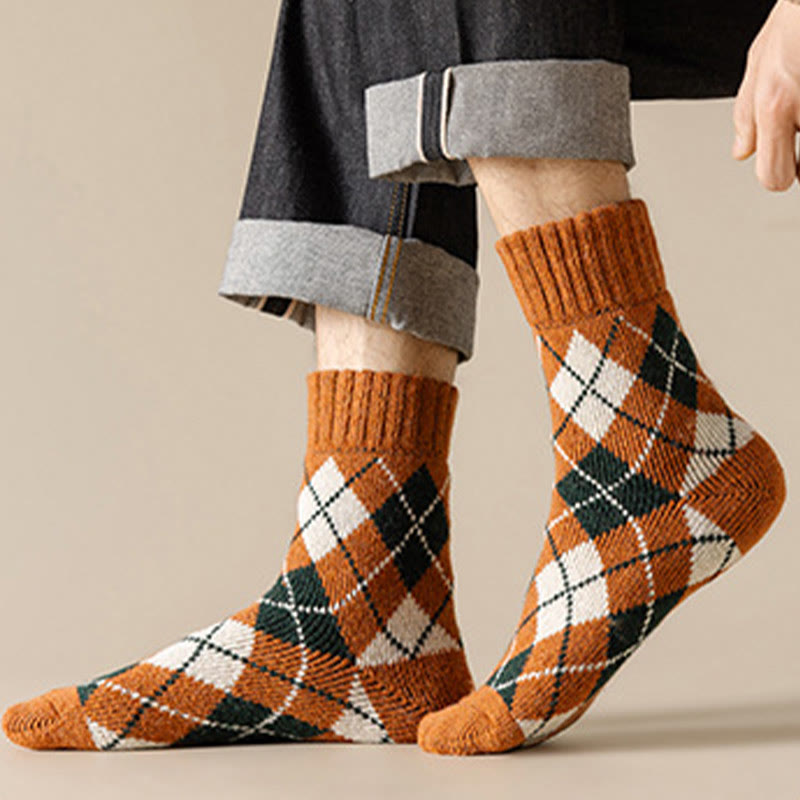 Übergrößen-Rhombus-Viertel-Socken (7 Paar)