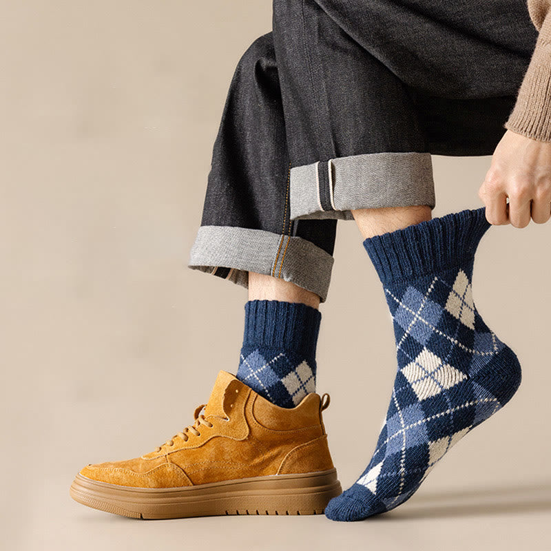 Übergrößen-Rhombus-Viertel-Socken (7 Paar)