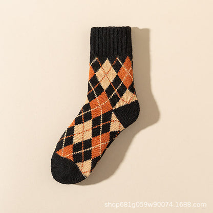 Übergrößen-Rhombus-Viertel-Socken (7 Paar)
