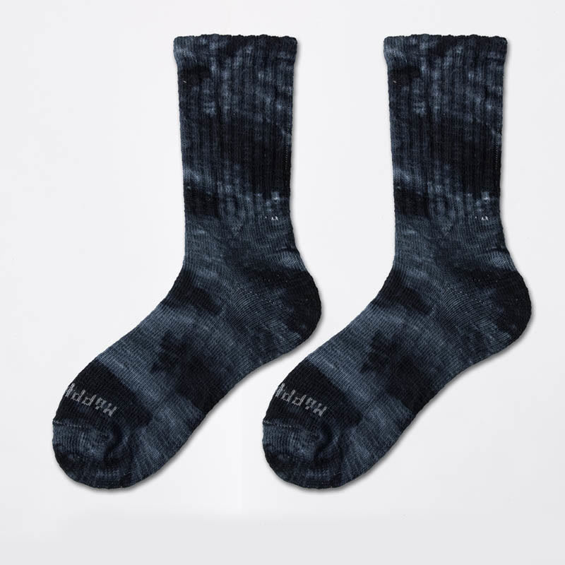 Viertelsocken mit Batikmuster für die Arbeitskleidung in Übergröße (3 Paar)
