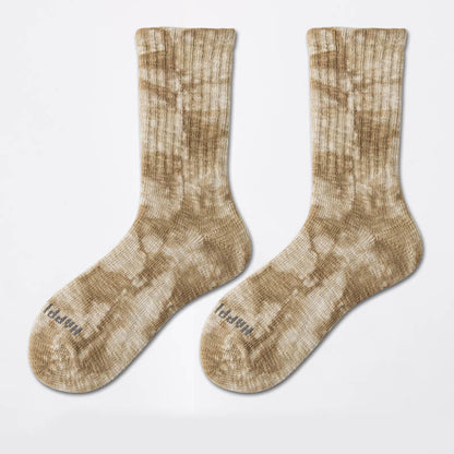Viertelsocken mit Batikmuster für die Arbeitskleidung in Übergröße (3 Paar)