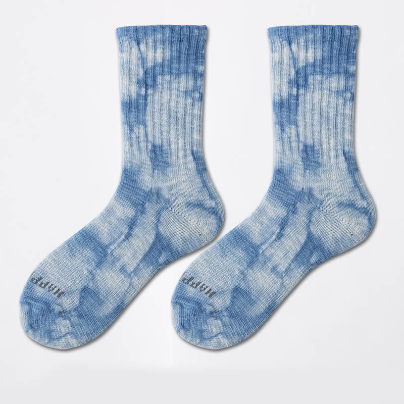 Viertelsocken mit Batikmuster für die Arbeitskleidung in Übergröße (3 Paar)