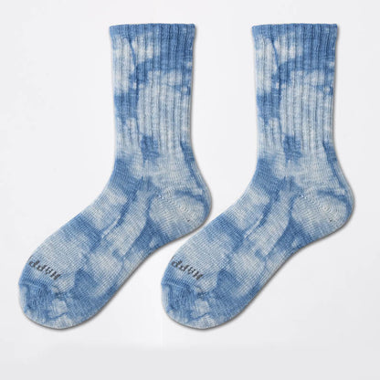 Viertelsocken mit Batikmuster für die Arbeitskleidung in Übergröße (3 Paar)