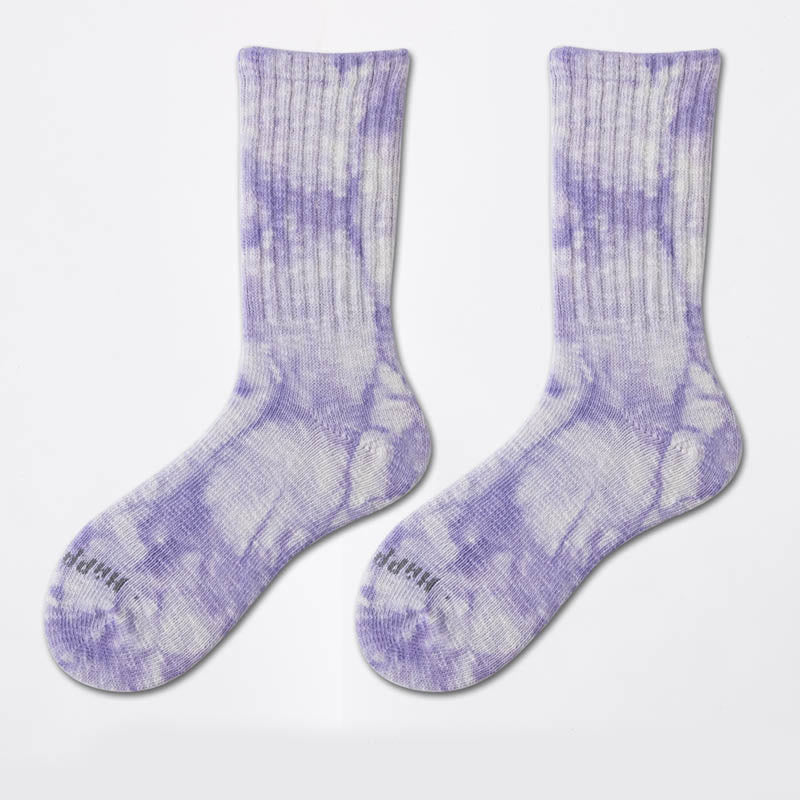 Viertelsocken mit Batikmuster für die Arbeitskleidung in Übergröße (3 Paar)