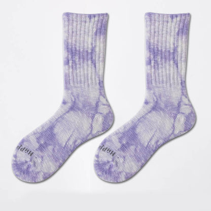Viertelsocken mit Batikmuster für die Arbeitskleidung in Übergröße (3 Paar)