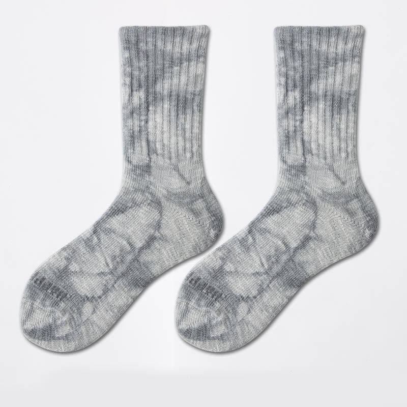 Viertelsocken mit Batikmuster für die Arbeitskleidung in Übergröße (3 Paar)