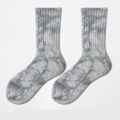 Viertelsocken mit Batikmuster für die Arbeitskleidung in Übergröße (3 Paar)