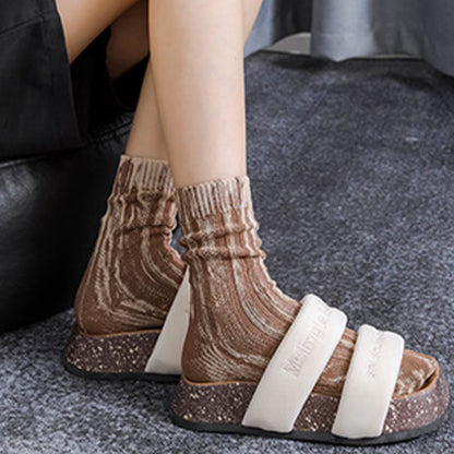 Retro-Viertel-Socken in Übergröße (3 Paar)