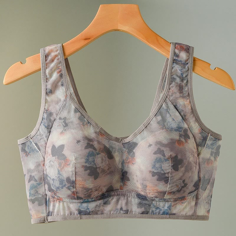 Bügellose BHs mit Netzstoff und Aufdruck in Übergröße (2er-Pack) - Khaki - 6XL - image 15