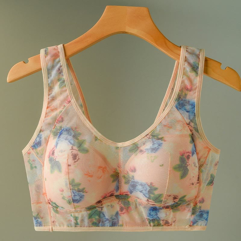 Kabellose BHs mit Mesh-Print (2er-Pack) - Aprikose - 6XL - image 12