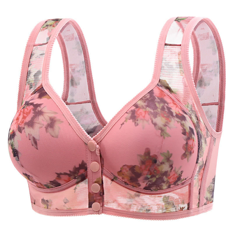Ultraweicher kabelloser BH - Rosa - 5XL - image 1