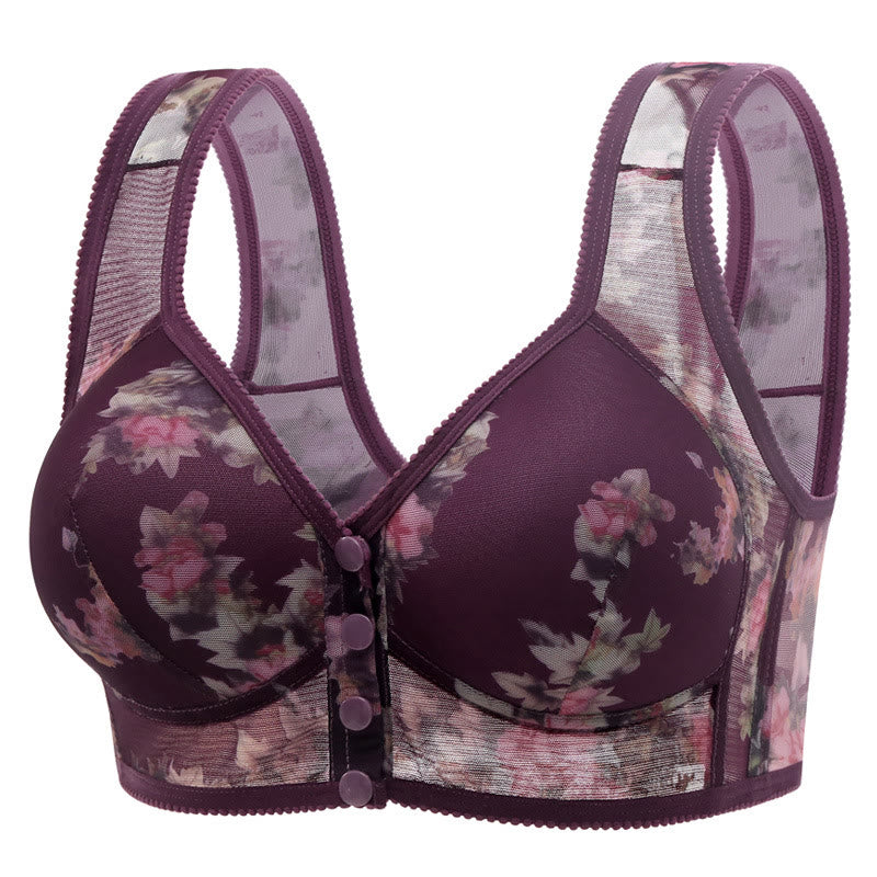 Ultraweicher kabelloser BH - Lila - 5XL - image 2