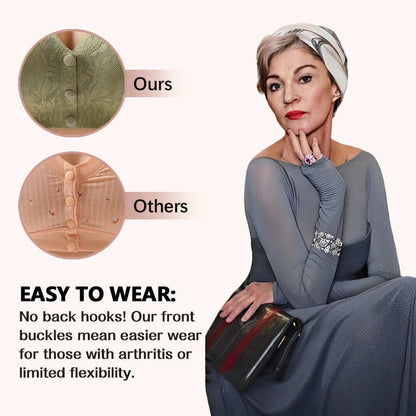 Bequeme, kabellose BHs mit Knopfleiste vorne (2er-Pack) - image 2