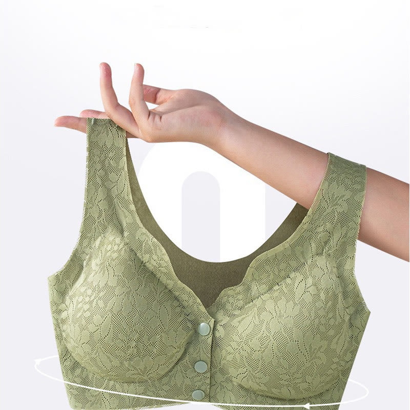 Bequeme, kabellose BHs mit Knopfleiste vorne (2er-Pack) - image 1